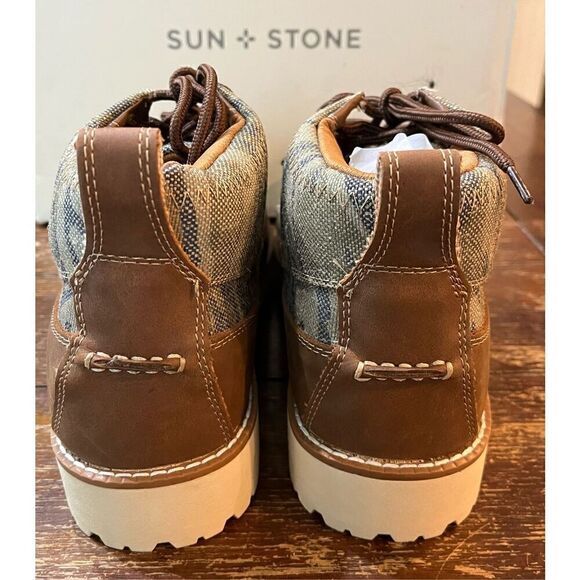Sun + Stone Men's Kohen Printed Lace-Up Boots - Picture 5 of 7